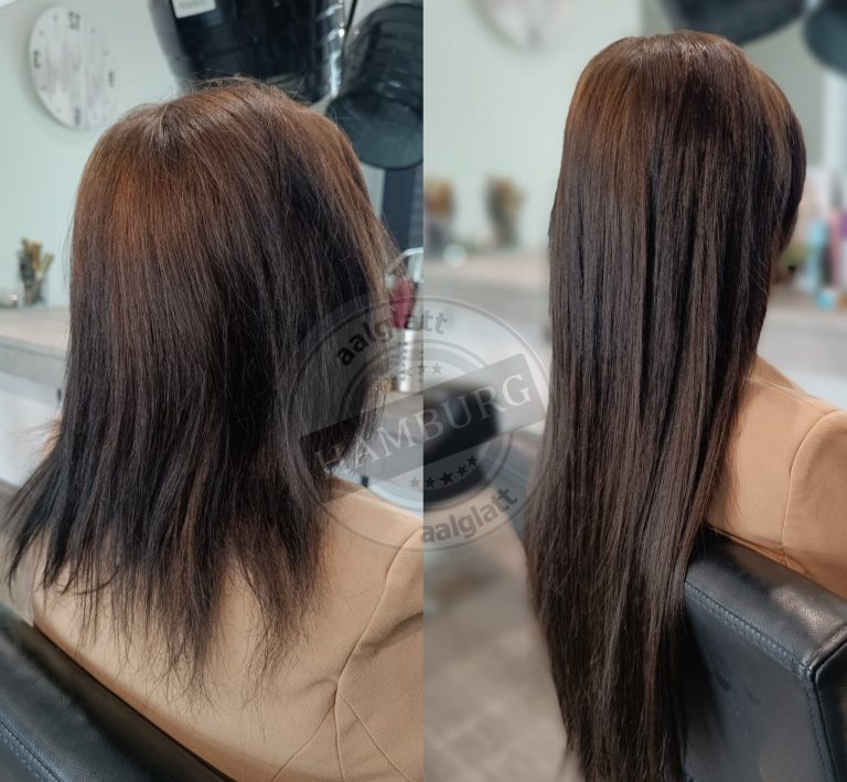 Haarverlängerung mit 125 Keratinbondings